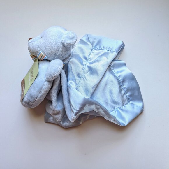 2011 Carter's Baby Bear Security Blanket Snuggle Me Blankie & Rattle 14x14" VTG - Picture 5 of 8